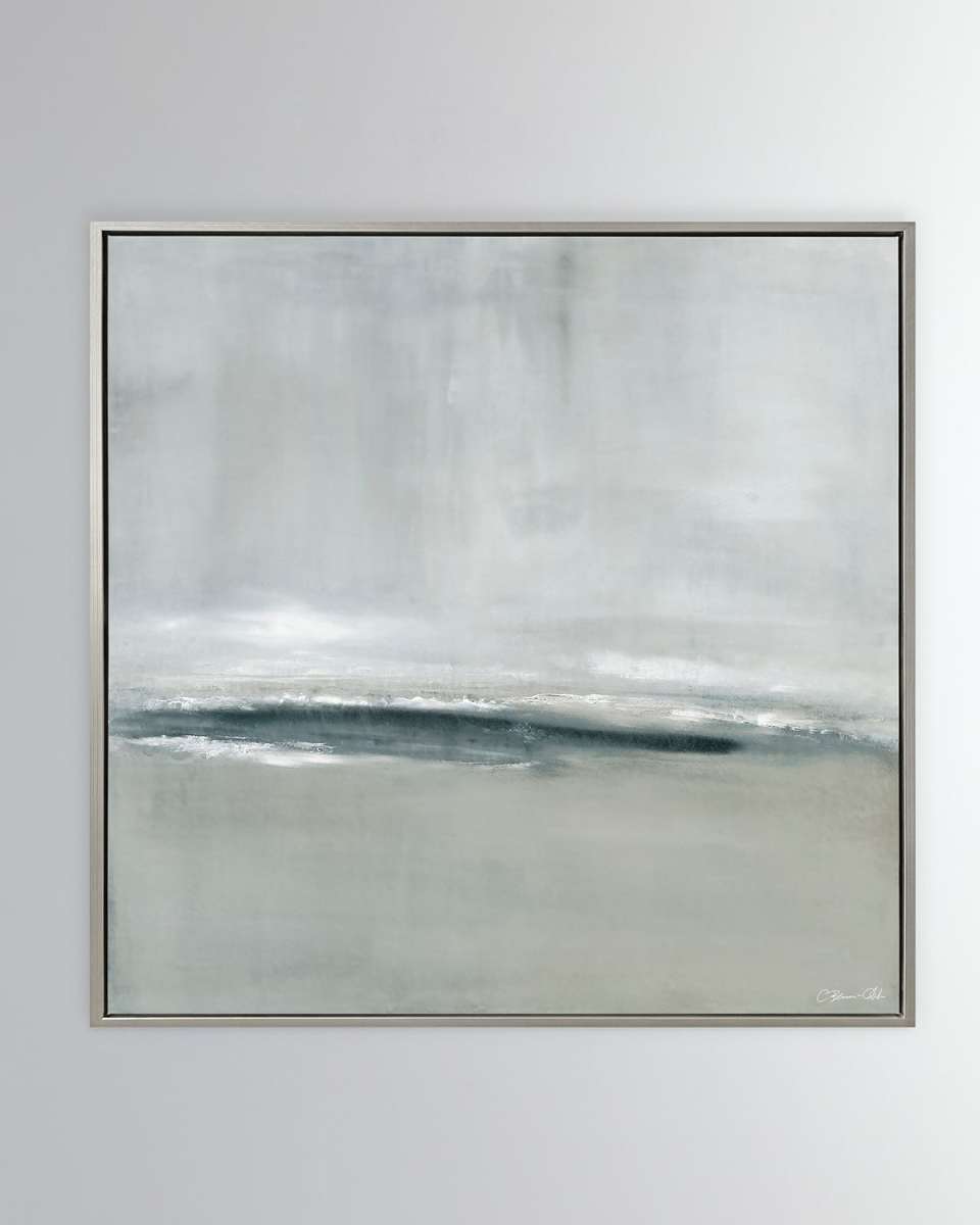 "Rising Tides" Hand-Embellished Giclee on Canvas by Carol Benson-Cobb, 37.5" Square